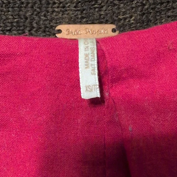 Free people embroidered Lambswool Sweater Coat XS (Fits Like A Small) - Picture 7 of 8